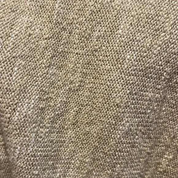 Eileen Fisher Tan/White Boat Neck Organic Linen/Cotton Blend Sweater Sz XL - Picture 6 of 7